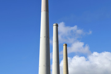 Power station chimney