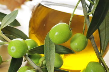 olives and olive oil