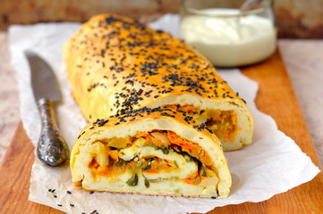 Potato Roll with Vegetable Filling