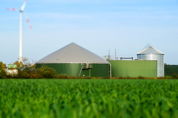 Biogasanlage, tilt shift effekt