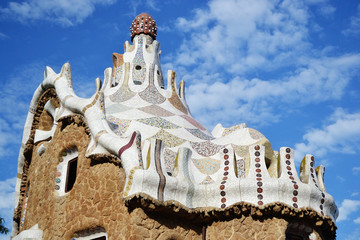Fototapeta premium Fairy tale house in Park Guell