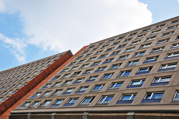 Fototapeta na wymiar Berlin, nowoczesnych budynków w obszarze Alexanderplaz