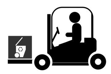 Livraison de poubelle de recyclage