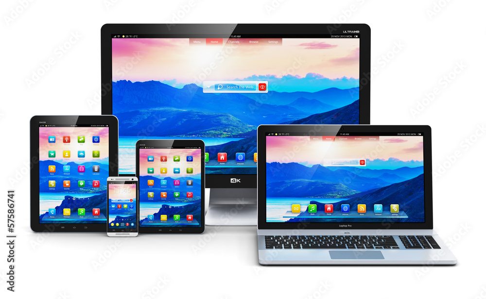 Aufkleber modern computer devices
