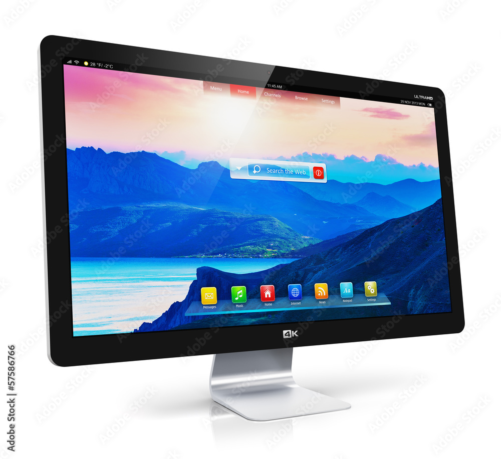 Poster modern computer monitor