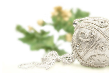 Silver Christmas composition