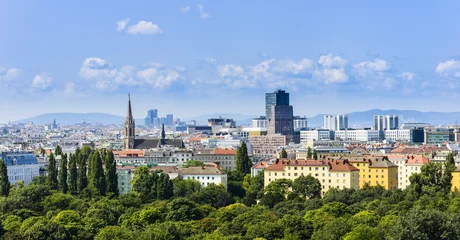Deurstickers skyline van Wenen © kameraauge