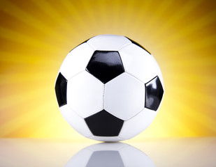  Soccer ball and sunshine