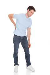 Fototapeta premium Man Suffering From Back Pain