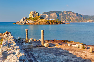 Ancient ruins on Kos, Greece - obrazy, fototapety, plakaty