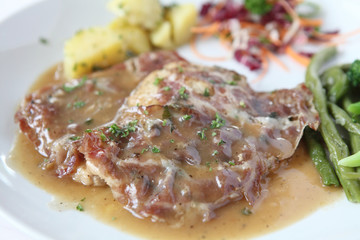saltimbocca pork steak