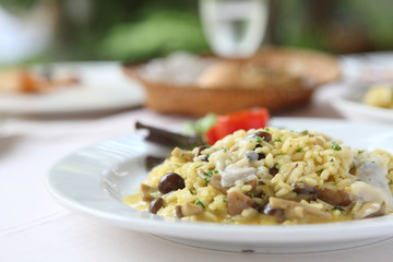 Mushroom risotto