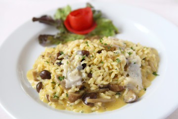 Mushroom risotto