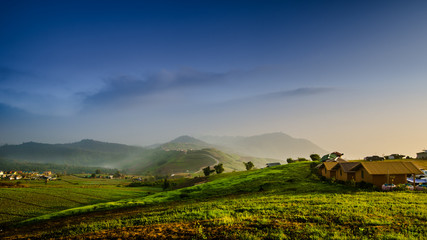 Beautiful landscape panorama