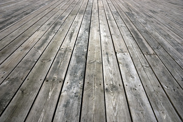 weathered wooden floor