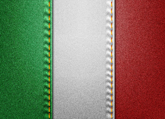 Fototapeta premium Denim Italy flag
