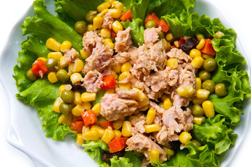 	insalata di tonno con mais