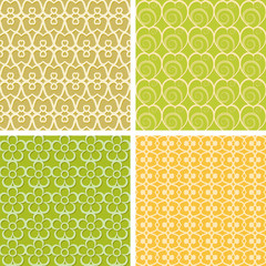 bright lacy seamless patterns