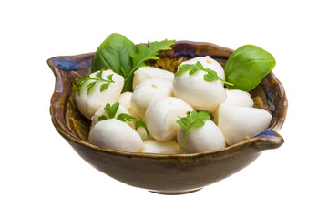 Mozzarella with herbs