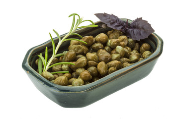 Capers in the bowl