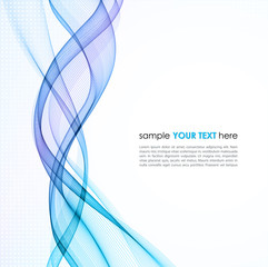 Abstract empty background with smoke wave