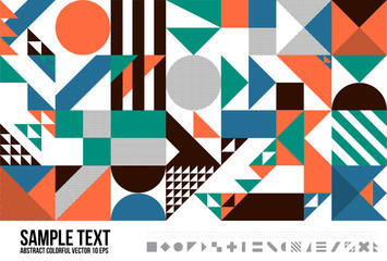 Abstract Geometric Triangle Pattern.  Background, Cover, Layout