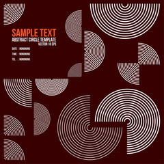 Abstract Circle line template. Background , Cover , Layout , Mag