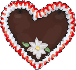 Lebkuchen herz rot