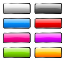 set of color glass buttons