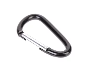 Wandcirkels Alpinisme Close up of climbing carabiner.  © indigolotos