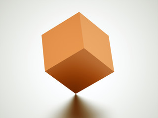 Orange cubes icon concept