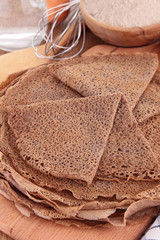 buckwheat crepe with ingredient