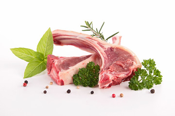 lamb chop isolated
