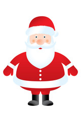 Santa claus on white background