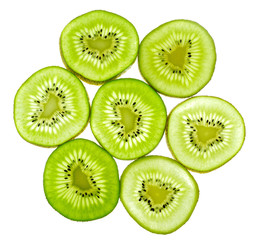 Fototapeta premium Abstract green kiwi fruit