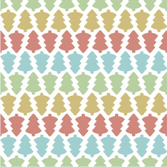 seamless christmas tree pattern