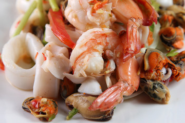 Thai food spicy salad