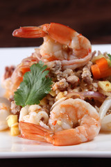 Thai food spicy salad