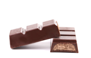 Bar of chocolate with a filling