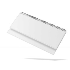 blank white binder book