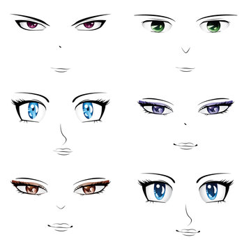 Anime faces