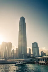 Rolgordijnen Hong Kong Skyline © Joshua Davenport