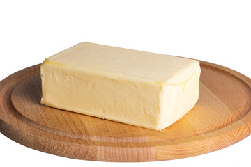 butter isolated on a white background