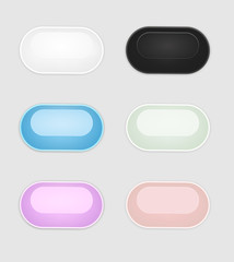 The oval button set