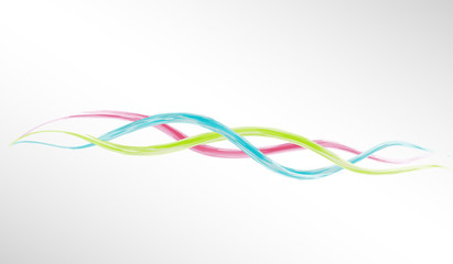 Colorful abstract wave