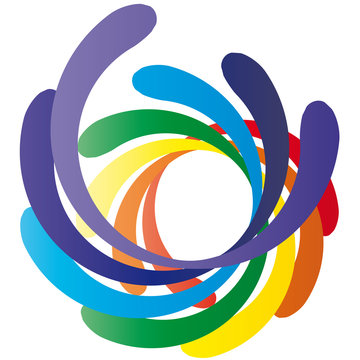 Meditation, Mantra, Esoterik, Mediation, Wirbel - Logo - Chakrafarben