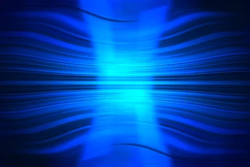 Store enrouleur occultant sans perçage Vague abstraite Abstract blue waves background