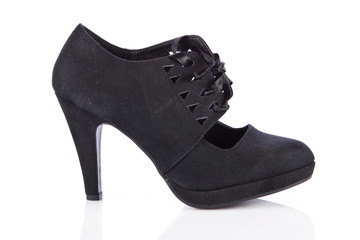 Woman shoes isolated on white. Nice woman shoes