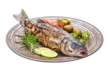 Roasted seabass