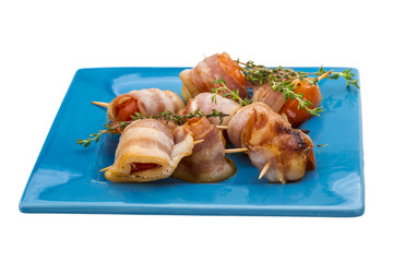 Bacon with cherry
